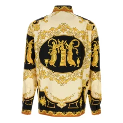 Trykket Silk Twill Regular Skjorte