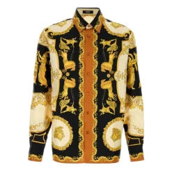 Trykket Silk Twill Regular Skjorte