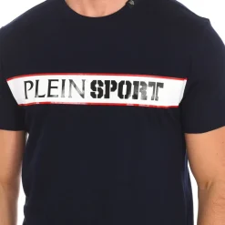 T-skjorte med korte ermer og merkeprint