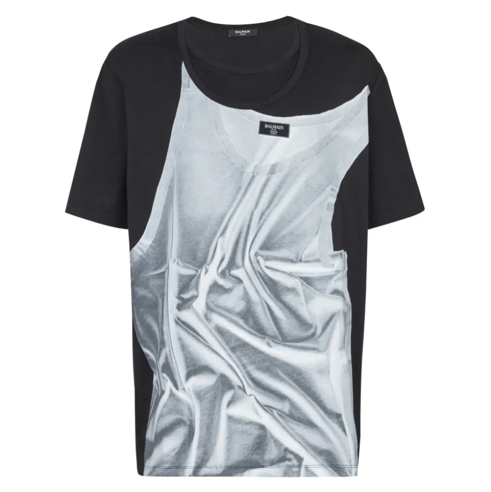 T-skjorte med tanktopp-trykk