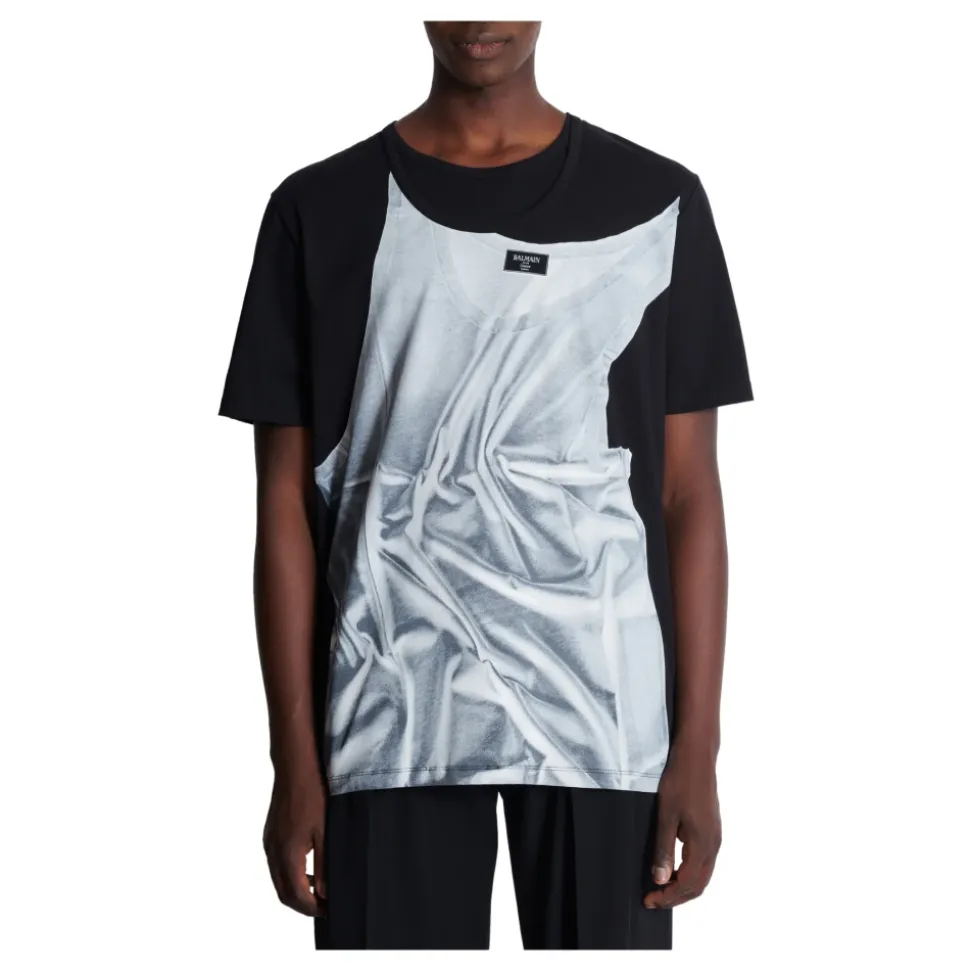 T-skjorte med tanktopp-trykk