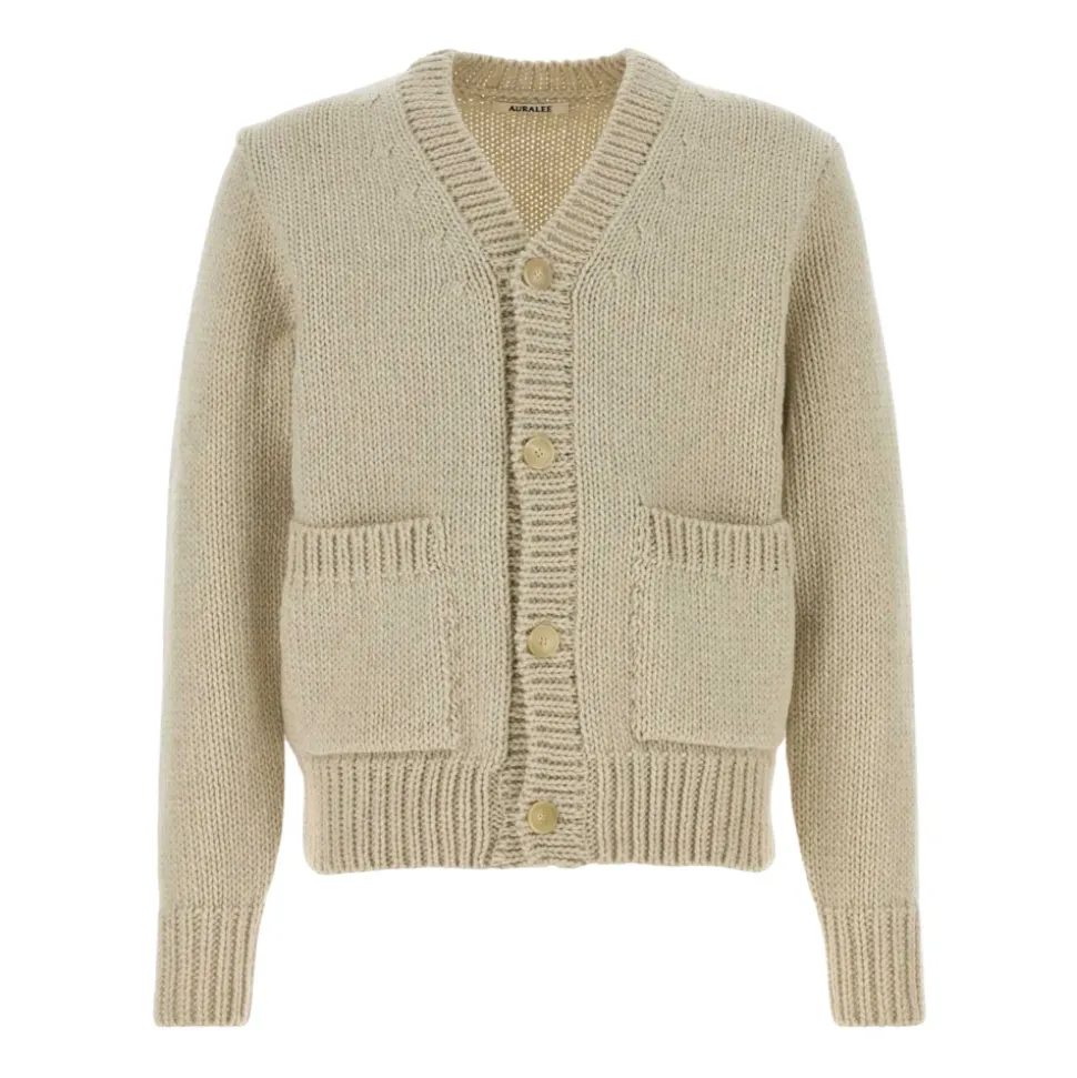Ull Cashmere Filtet Strikket Cardigan