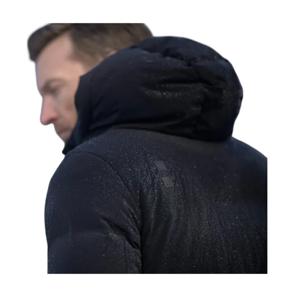 Ultra Varm Svart Parka Kåpe