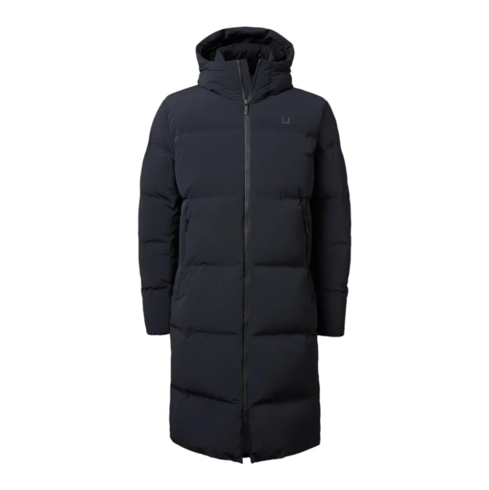 Ultra Varm Svart Parka Kåpe