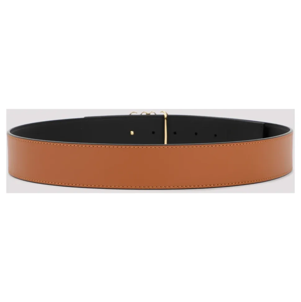Vendbar Anagram Belte i Tan Black Gold
