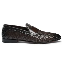 Vevd skinnloafer