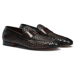 Vevd skinnloafer