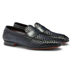 Vevet Lærlos Penny Loafer