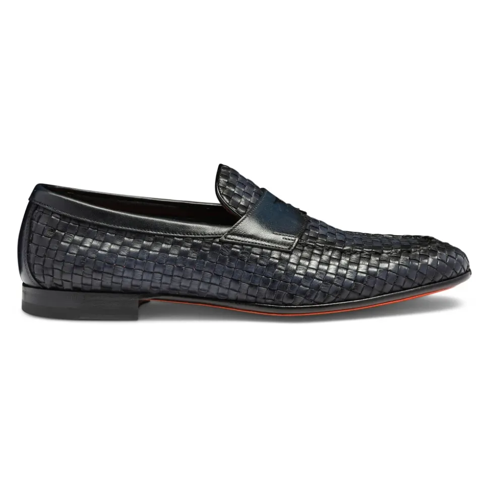 Vevet Lærlos Penny Loafer