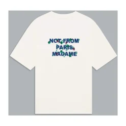 Vine Embroidered Slogan T-Shirt