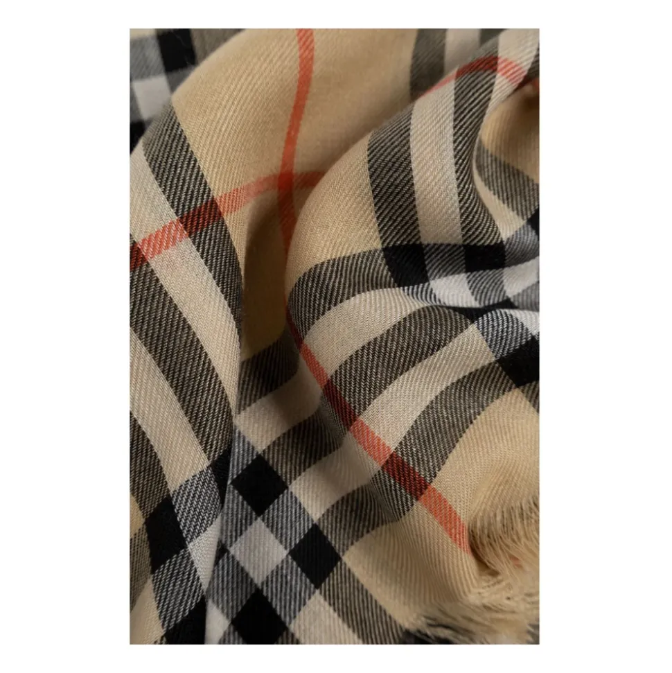Vintage Check Beige Skjerf