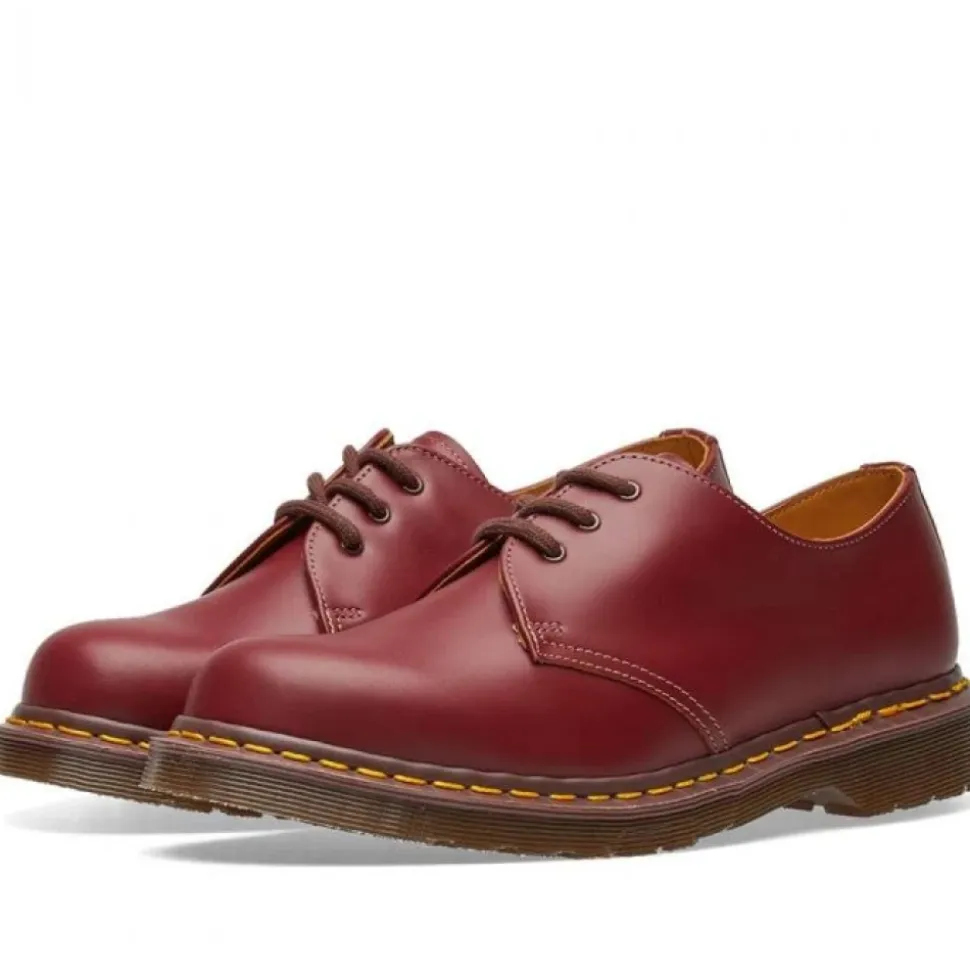 Vintage 1461 Made In England Oxblood Sko i Lær