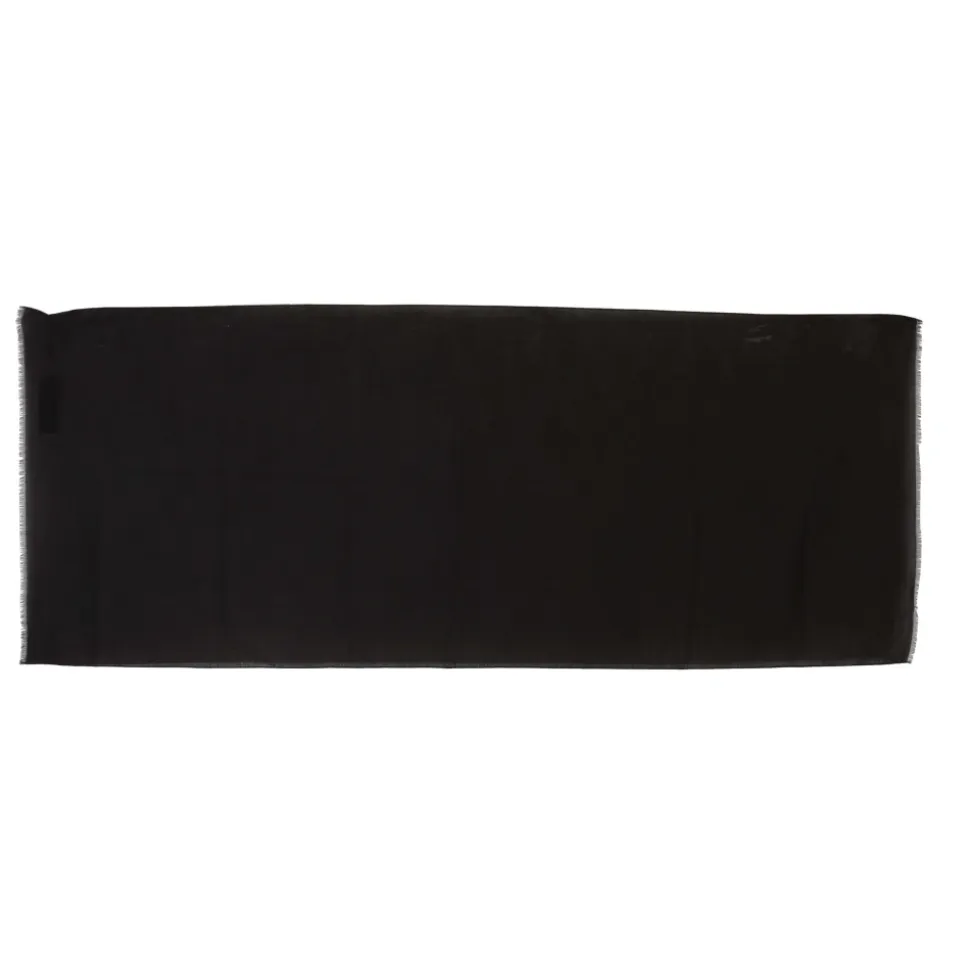 Virgin Wool Striped Pattern Wrap Scarf