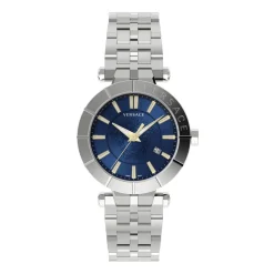 V-RACE Rustfritt Stål Blå Skive Klokke