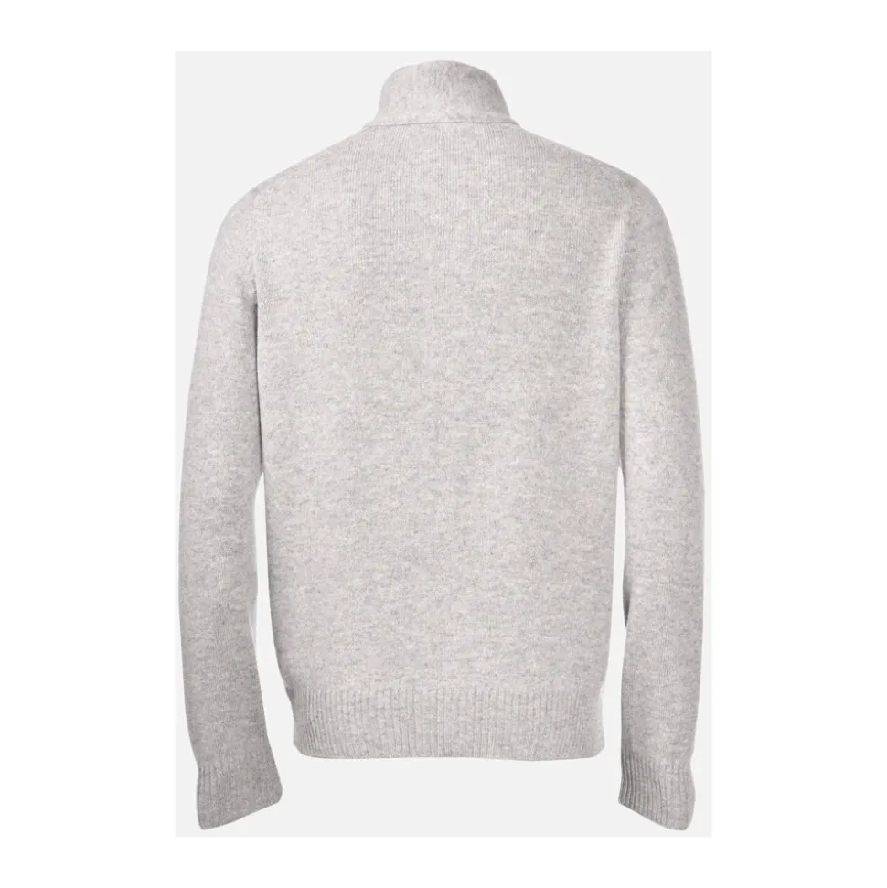Zip and Button Cardigan
