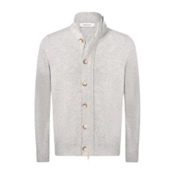 Zip and Button Cardigan